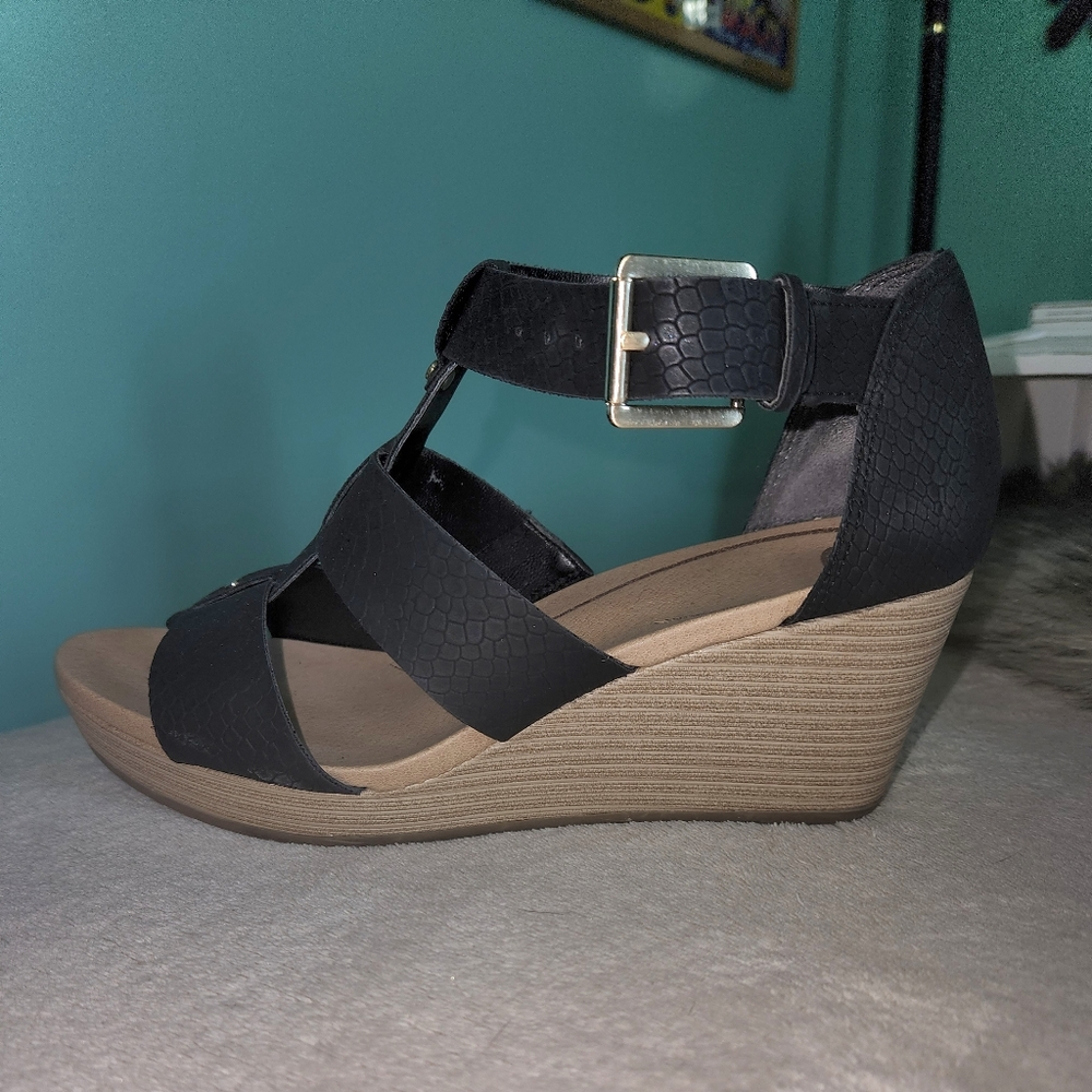 Dr. Scholls Black wedge sandals - Picture 5 of 7